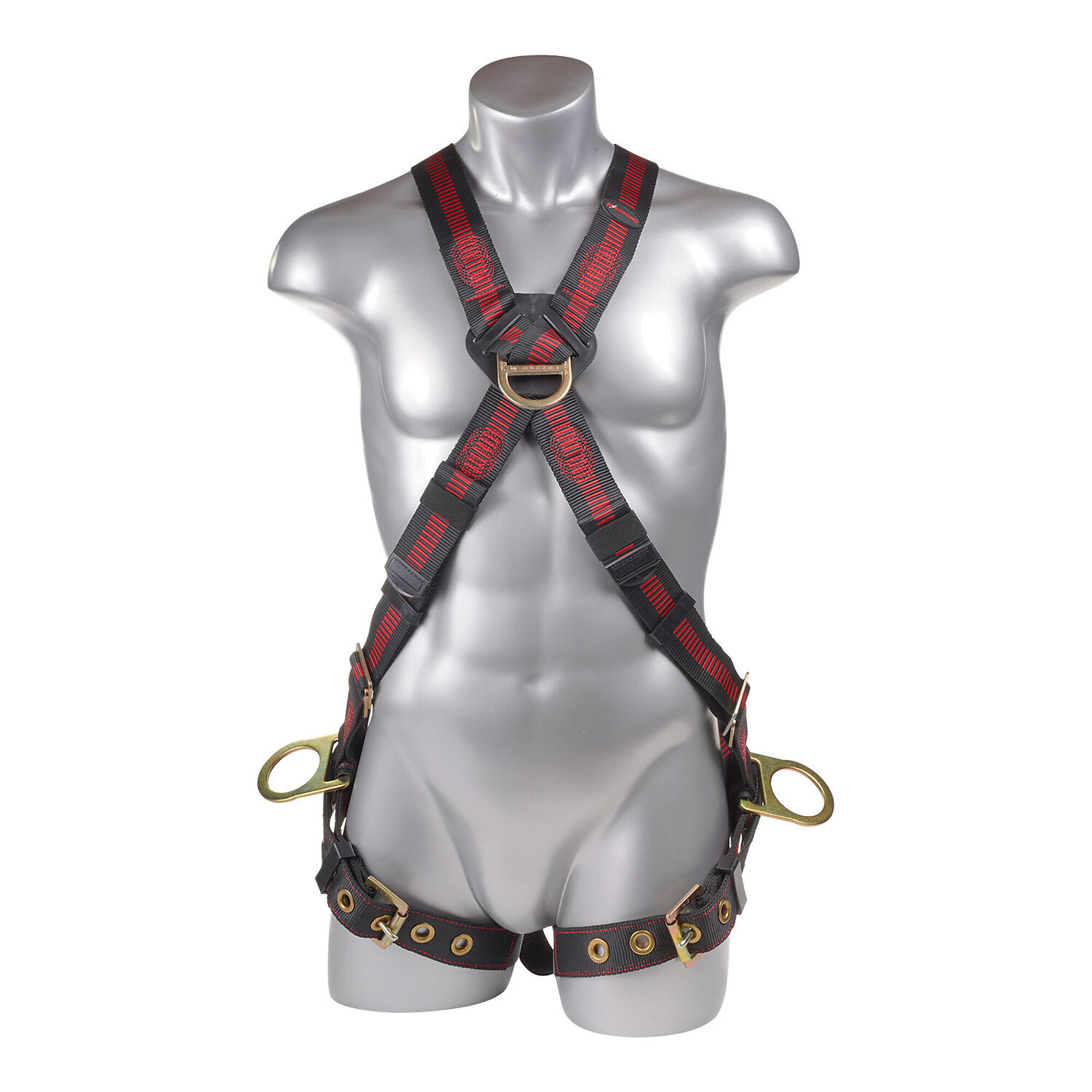 KStrong Kapture Elite 5-Point Full Body Harness — Crossover Design, Dorsal, Front, and 2 Side D-Rings, Tongue Buckle Legs, S-M, Model# UFH10251G-S-M